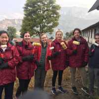 Students at a community project in Nepal | Indigo Axford