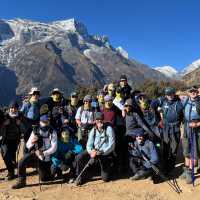 Students trekking to Everest Base Camp