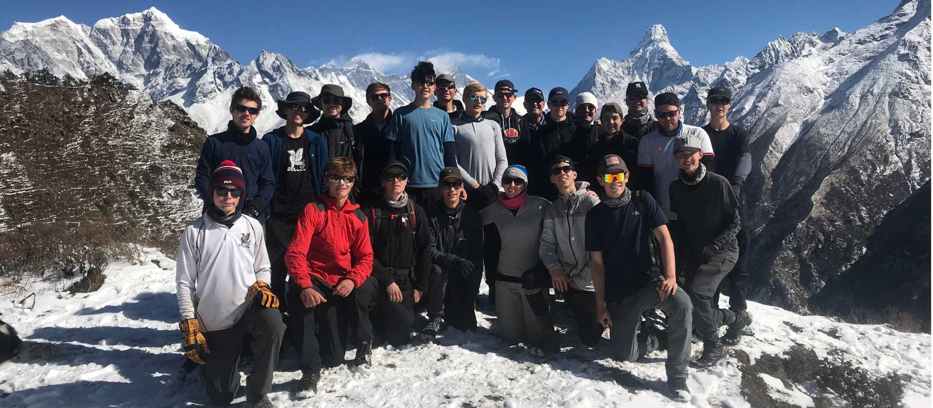 Students enjoy the stunning scenery in Nepal | Dominic Garner