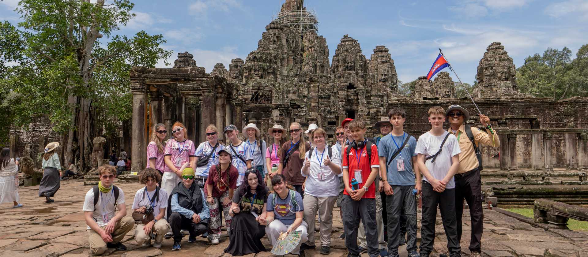 Students explore the ancient temples of Angkor | Jordan Curzon