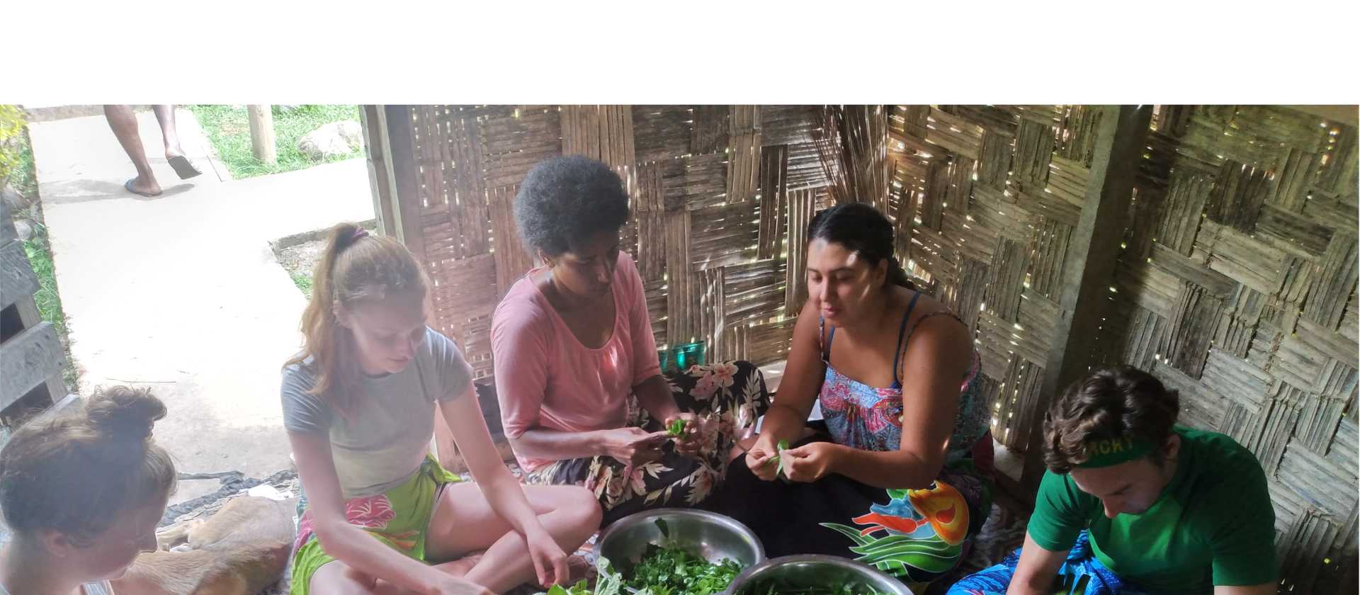 Namosi Villagers Preparing Lunch