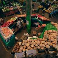 Produce at a local market in Suva, Fiji