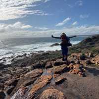 Student overlooking coast | Vera Williams