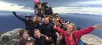School group on top of Bishop & Clerk on Maria Island | Holly Van De Beek