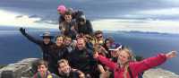 School group on top of Bishop & Clerk on Maria Island | Holly Van De Beek