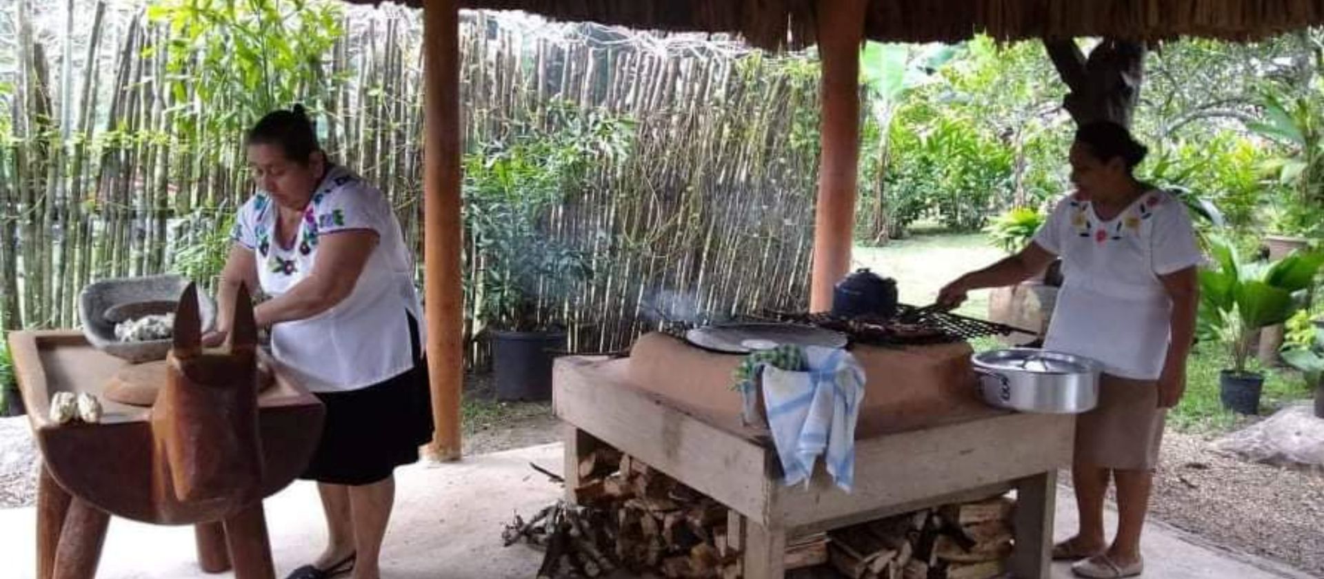 Preparing for a cooking class with the local Mayan communities | EcoColours Tours