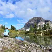 A stop by Lago di Limides to appreciate the crystal clear waters.