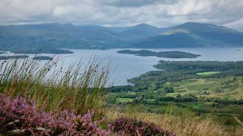 The famous Loch Lomond in all its wild and colourful landscape