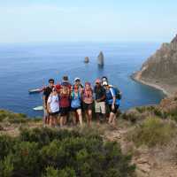 School Group on Siciilian Coast | Elizabeth Coston
