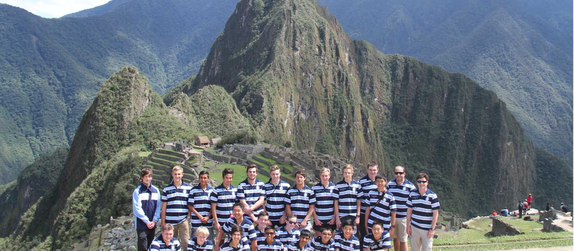 The Kings School in front of Machu Picchu | Drew Collins