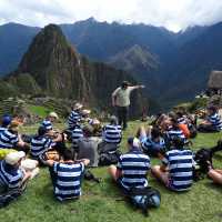 Students at Machu Picchu during their school trip in Peru | Drew Collins