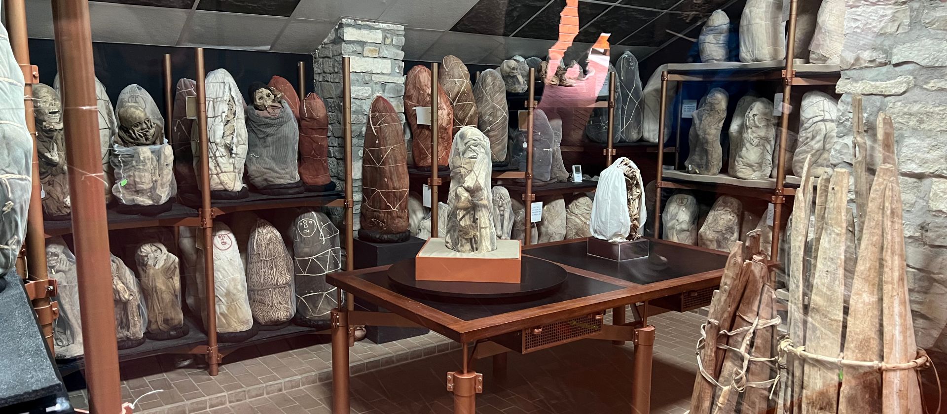 Mummies in the Leymebamba Mummy Museum