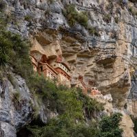 The Mausoleums of Revash hidden in the mountainside of Leymebamba