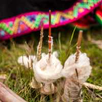 Traditional Andean Spinning of Alpaca Wool