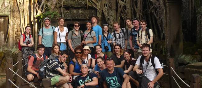 Schoolies group at Angkor Wat | John Nichol