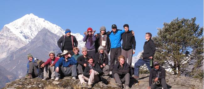 Group of students in the Everest region of Nepal | Greg Pike