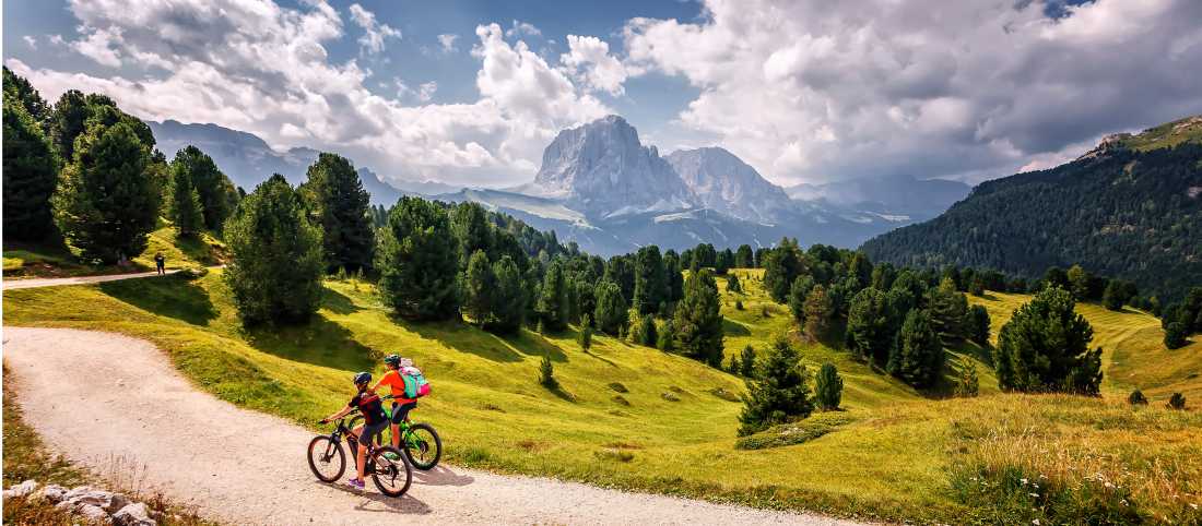 Cycle in the Dolomites