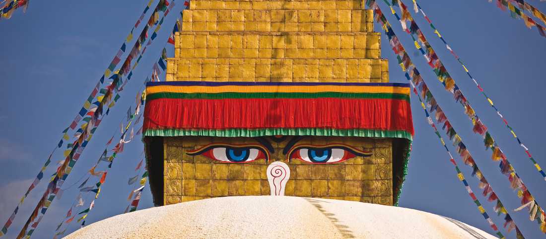Buddha eyes adorn all four sides of Bodnath Stupa in Kathmandu | Peter Walton